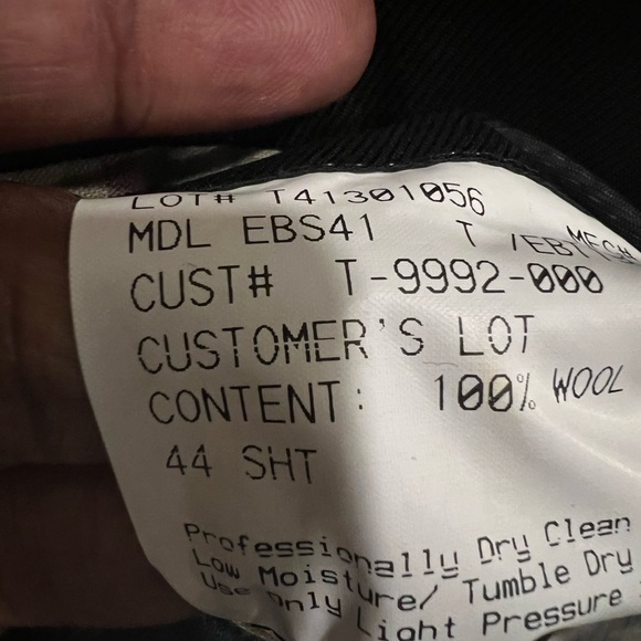 BURBERRY SPORT COAT BLAZER JACKET NAVY BLUE MEN 44S - Picture 9 of 10